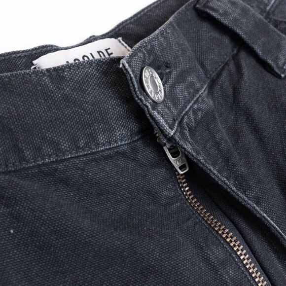 AGOLDE Vivian Pant Cargo Jeans Oversized Baggy Wide Leg Strap Black - Picture 9 of 13